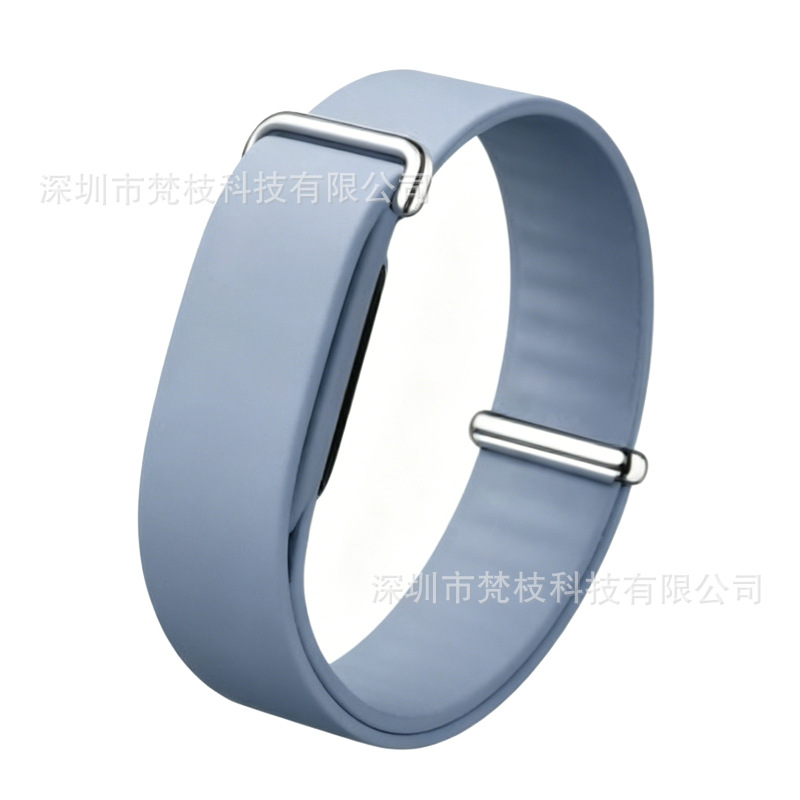 Silicone sport loop band in Blue Gray