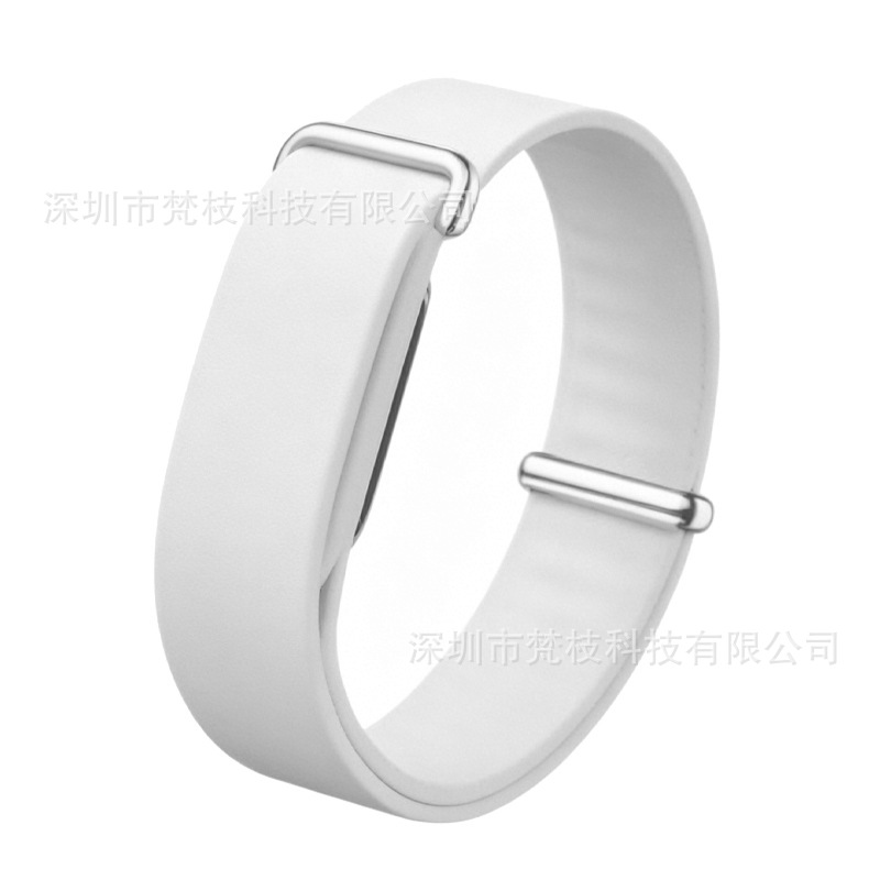 Silicone sport loop band in White